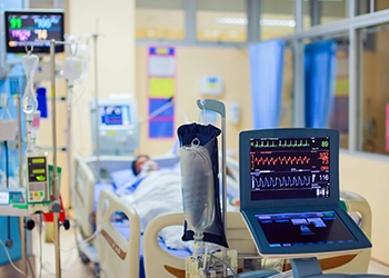 Salem hospital ICU with an advanced monitoring systems ensuring safety for critically ill patients.
